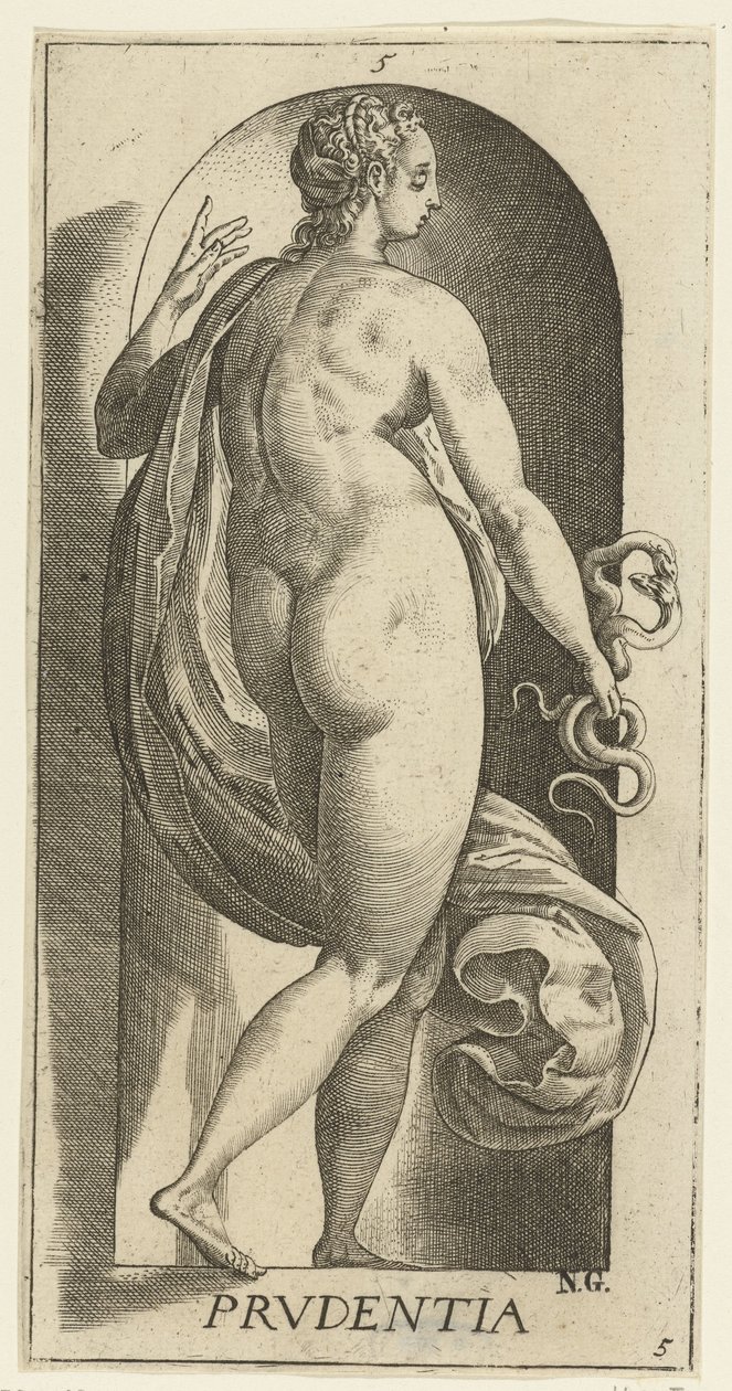 Prudence (Les sept vertus) - Hendrick Goltzius