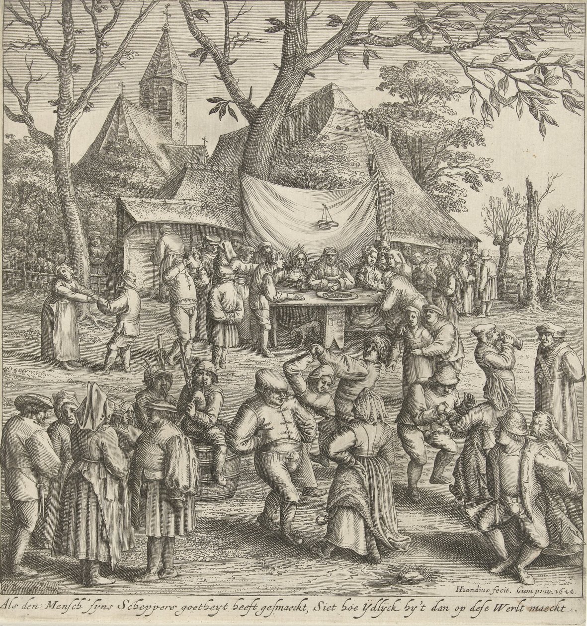 Noces paysannes - Hendrick Hondius (I)