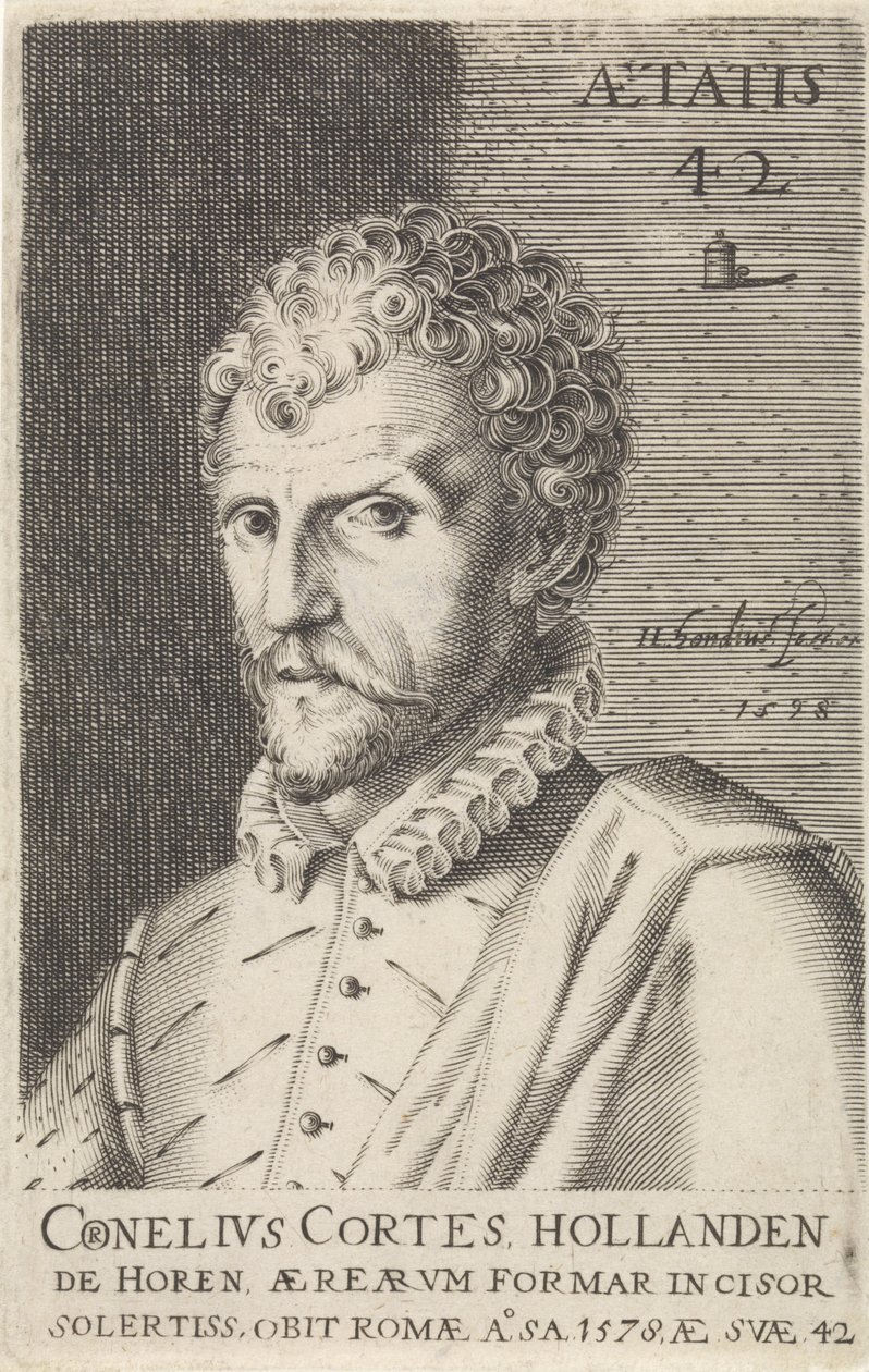 Portrait de Cornelis Cort - Hendrick Hondius (I)
