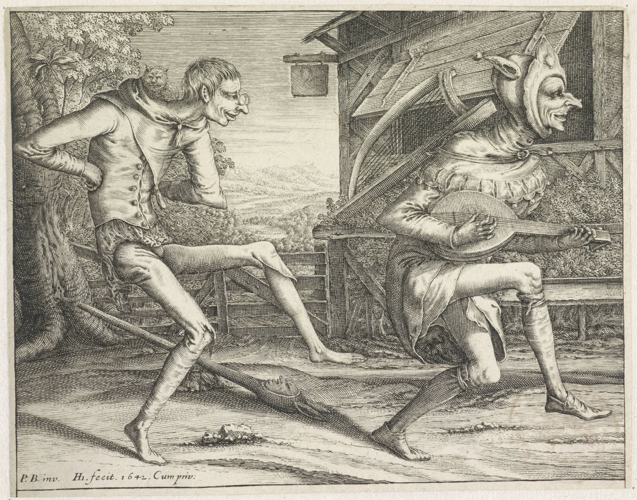 Deux fous dansants - Hendrick Hondius (I)