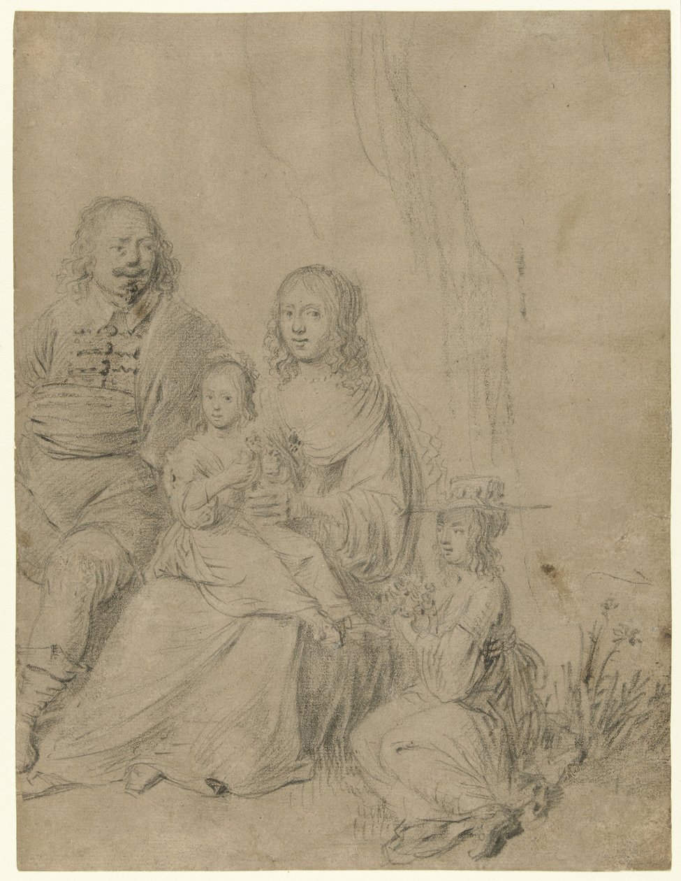 Groupe familial composé d