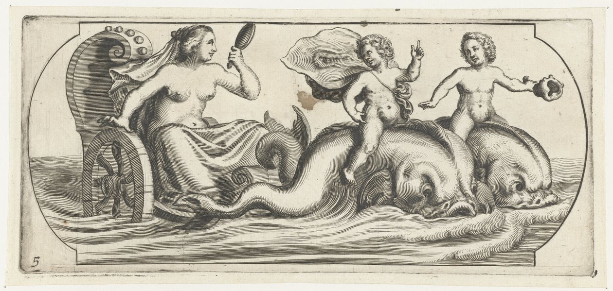 Amphitrite sur un char (série) - Hendrick de Keyser (I)