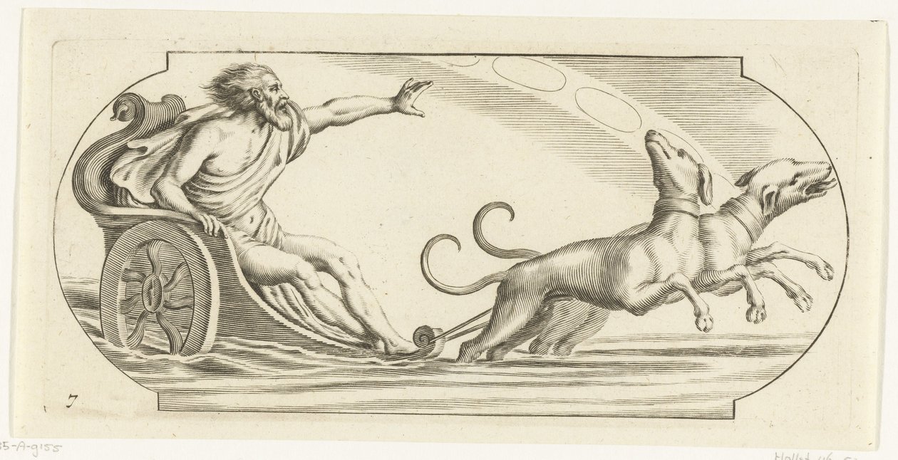 Mars sur un char (Nouveau Livre des Dieux et Déesses De la Marine) - Hendrick de Keyser (I)