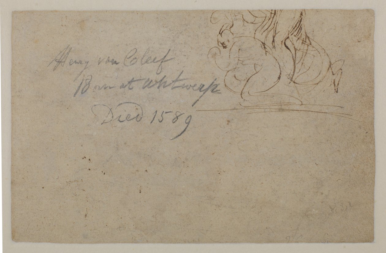 Annotation par une main ultérieure. Croquis d
