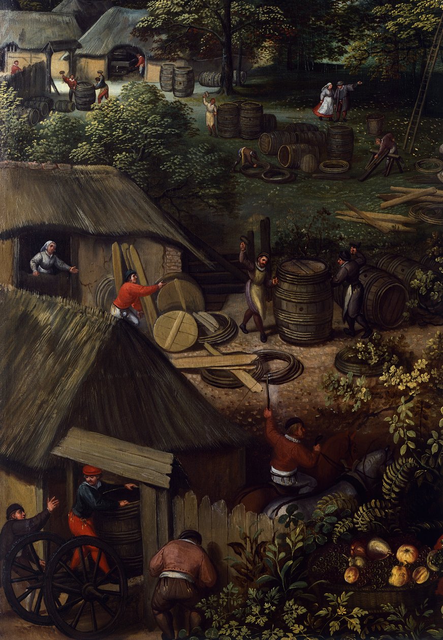 Paysage de récolte d