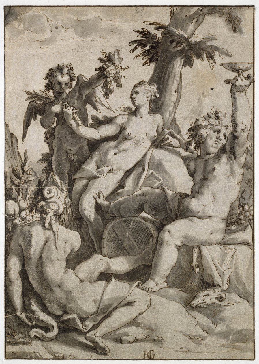 Cérès, Vénus et Bacchus, 16ème siècle - Hendrik Goltzius