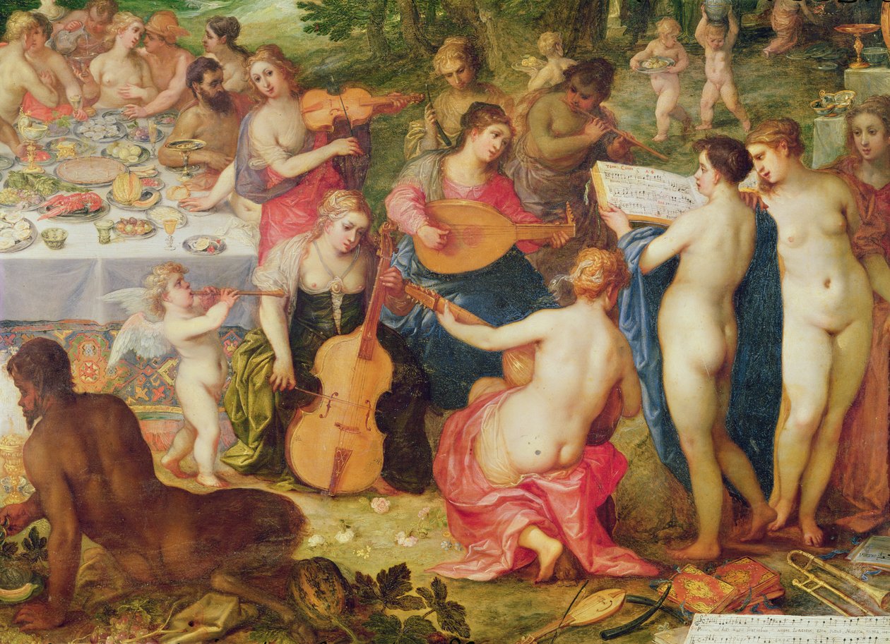 Le Banquet des Dieux (détail) - Hendrik van the Elder Balen