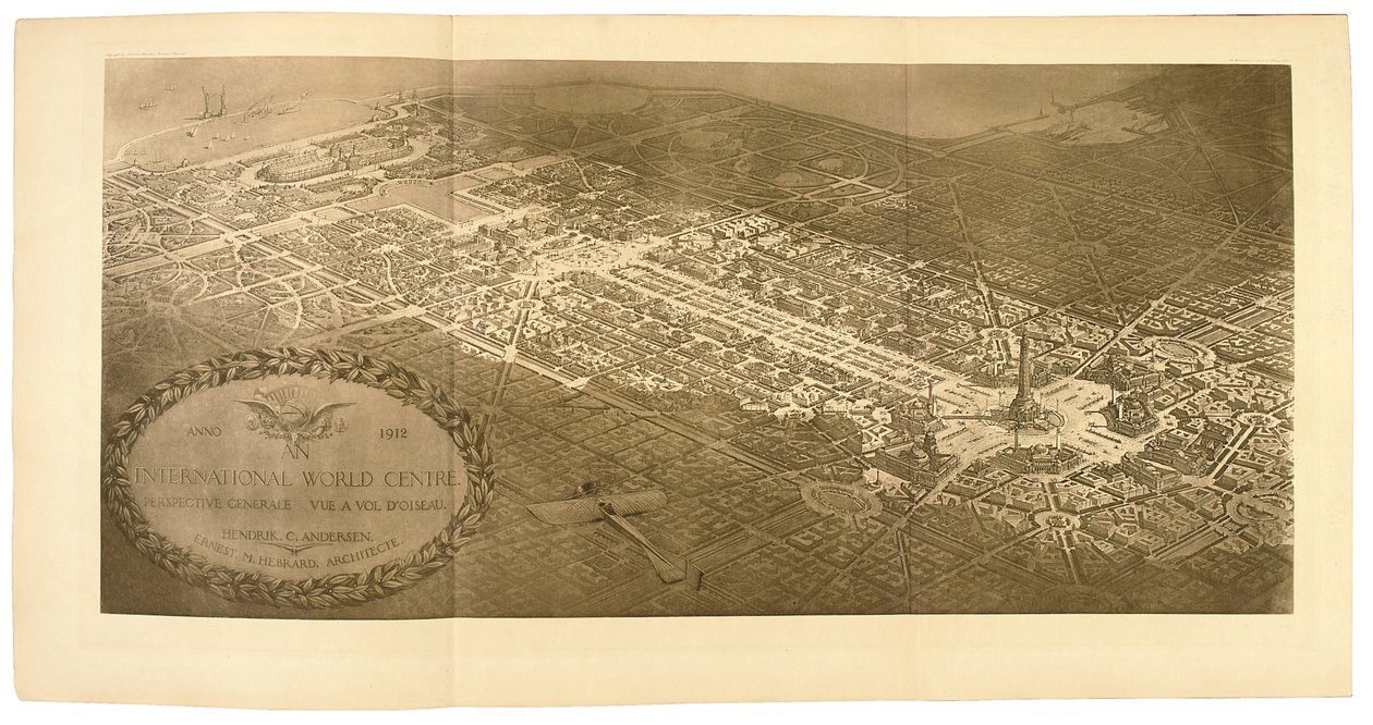 Vue aérienne du Centre mondial international - Hendrik Christian and Hébrard Ernest Michael Andersen