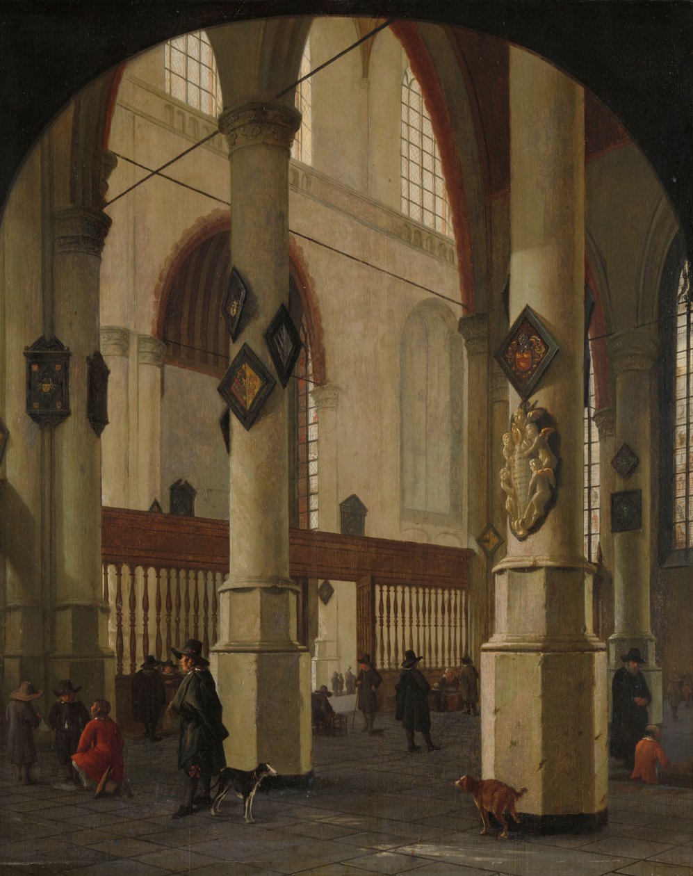 Vue de la Oude Kerk à Delft - Hendrik Cornelisz. van Vliet