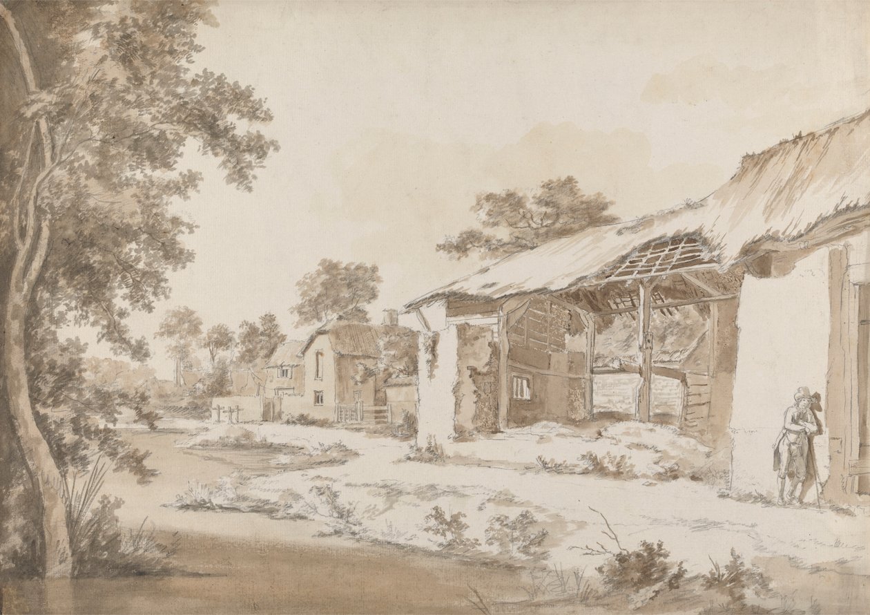 Ferme en ruine près de Coombe à Gittisham dans le Devon, à trois miles de Honiton, Devon - Hendrik Frans de Cort