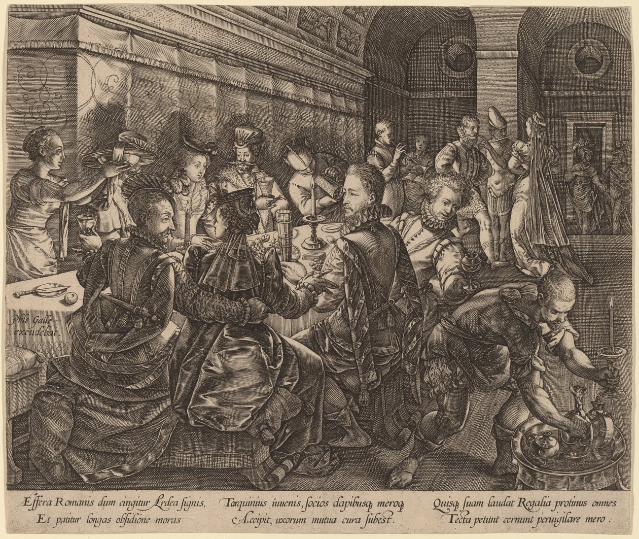 Banquet chez Tarquin Collatin - Hendrik Goltzius