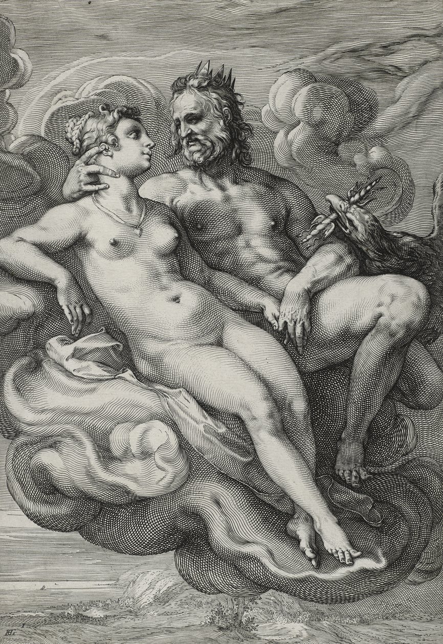 Jupiter et Junon, c.1593-94 - Hendrik Goltzius