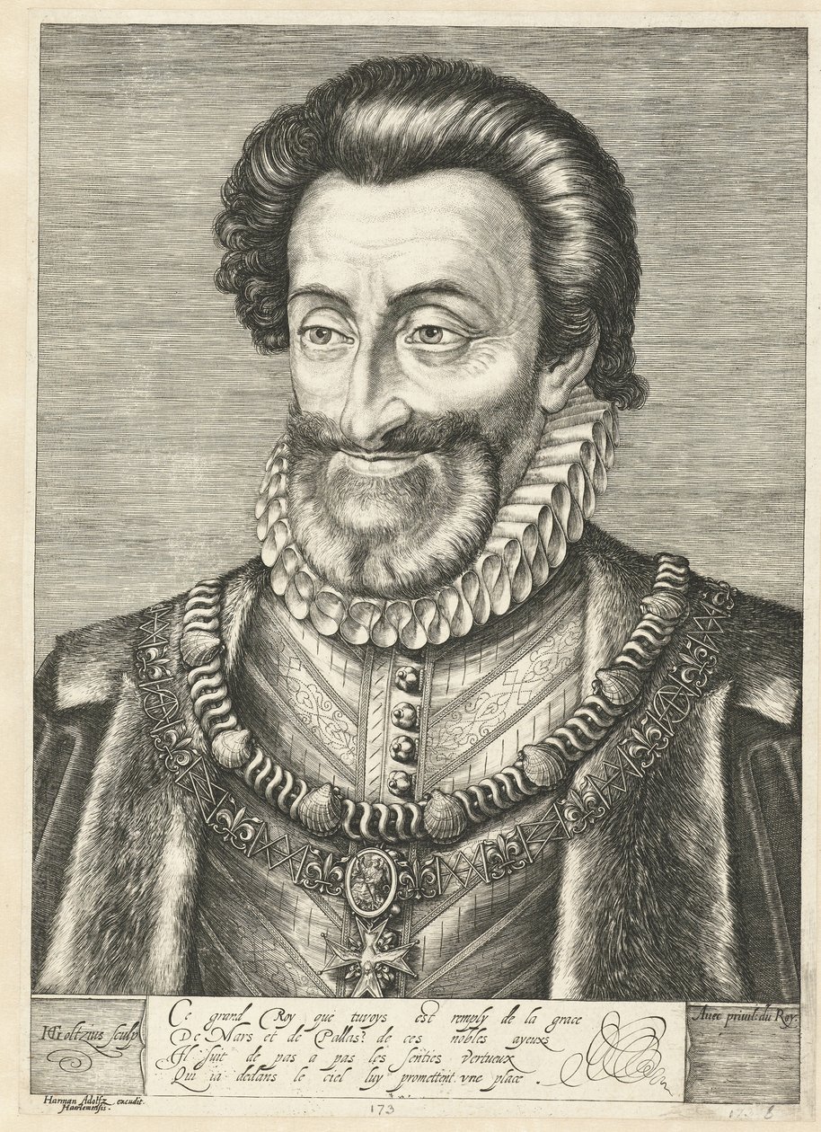 Portrait du roi Henri IV de France, vers 1600 - Hendrik Goltzius