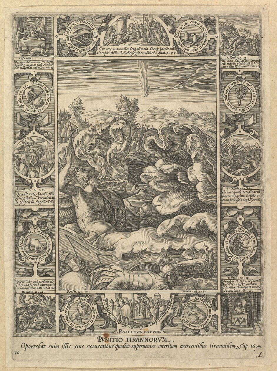 Punitio Malorum, des Allégories de la foi chrétienne - Hendrik Goltzius