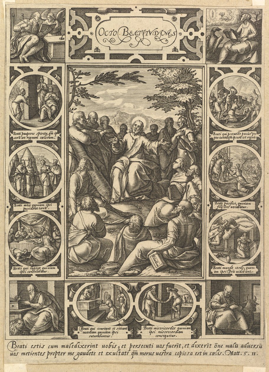 Les Huit Béatitudes, ca. 1578 - Hendrik Goltzius