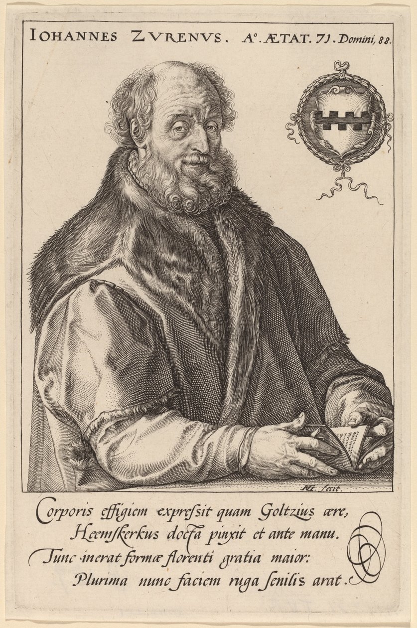 Johannes Zurenus (Jan van Zuren) - Hendrik Goltzius after Maerten van Heemskerck