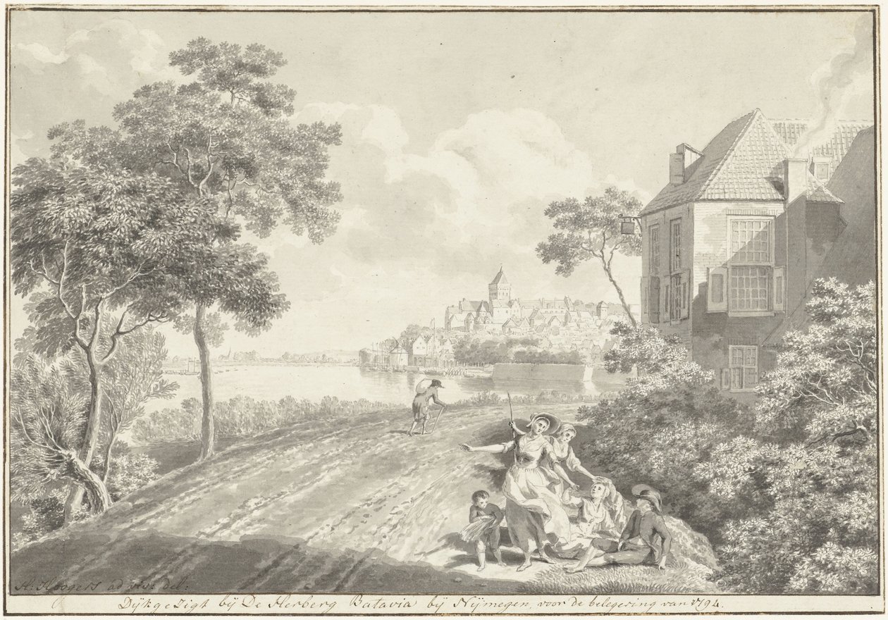 Vue de Nimègue - Hendrik Hoogers