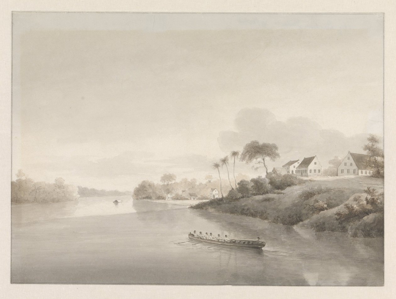 Vue sur plusieurs maisons au bord d
