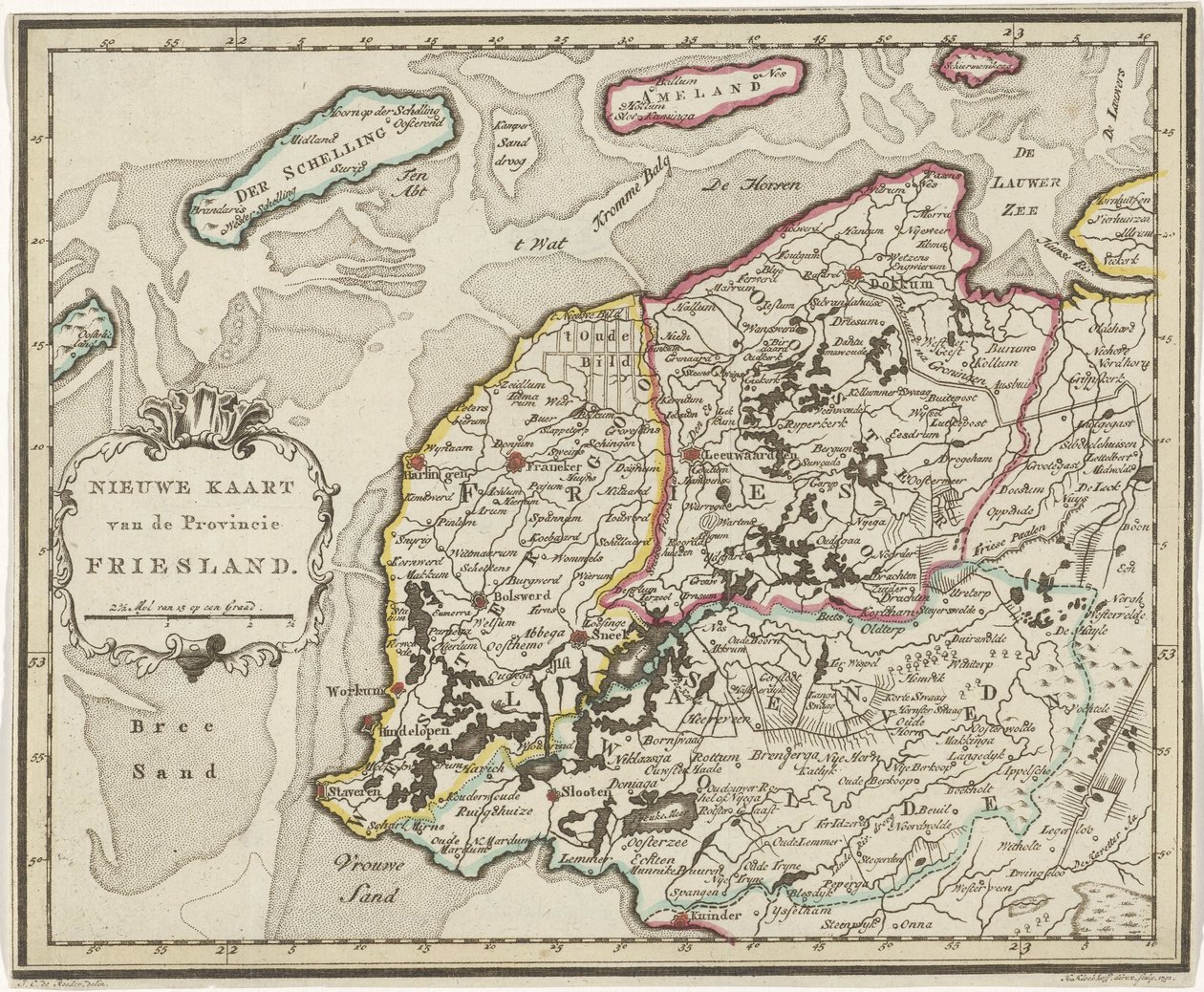 Carte de la Frise - Hendrik Kloekhoff