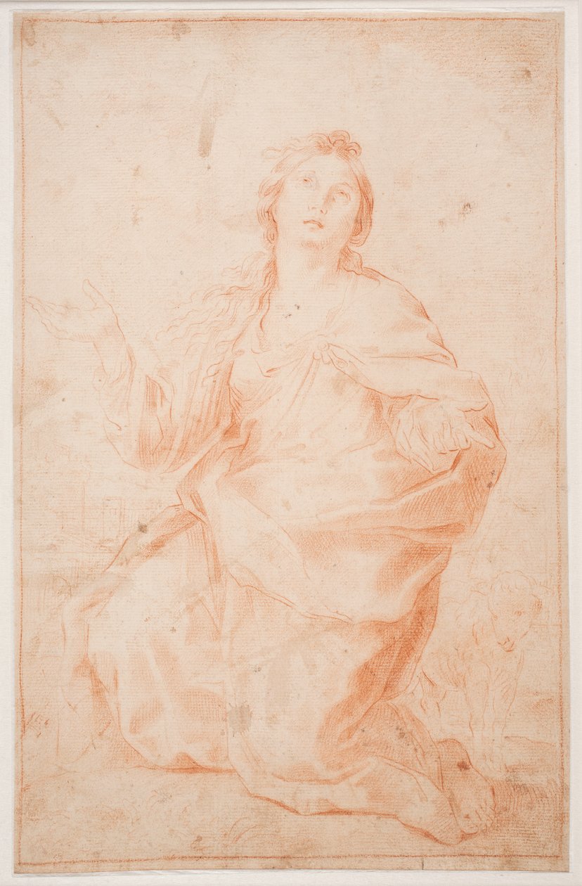 Sainte Agnès agenouillée - Hendrik Krock