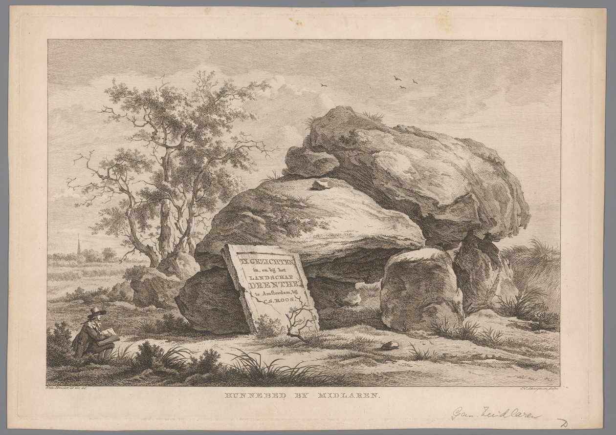 Dolmen près du village de Midlaren Hunnebed by Midlaren (titre sur l