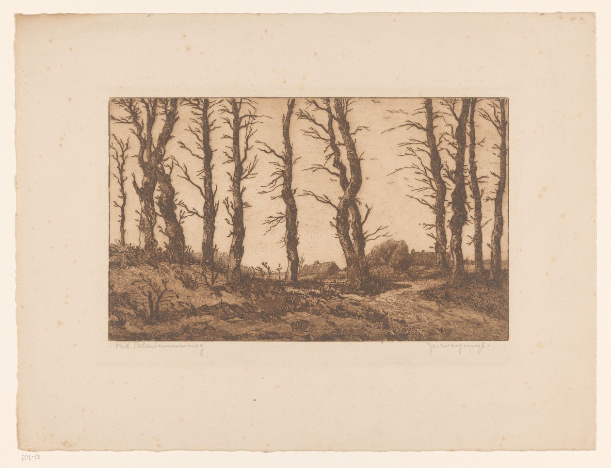 Oud Blaricummerweg - Hendrik Weegewijs (signed by artist)