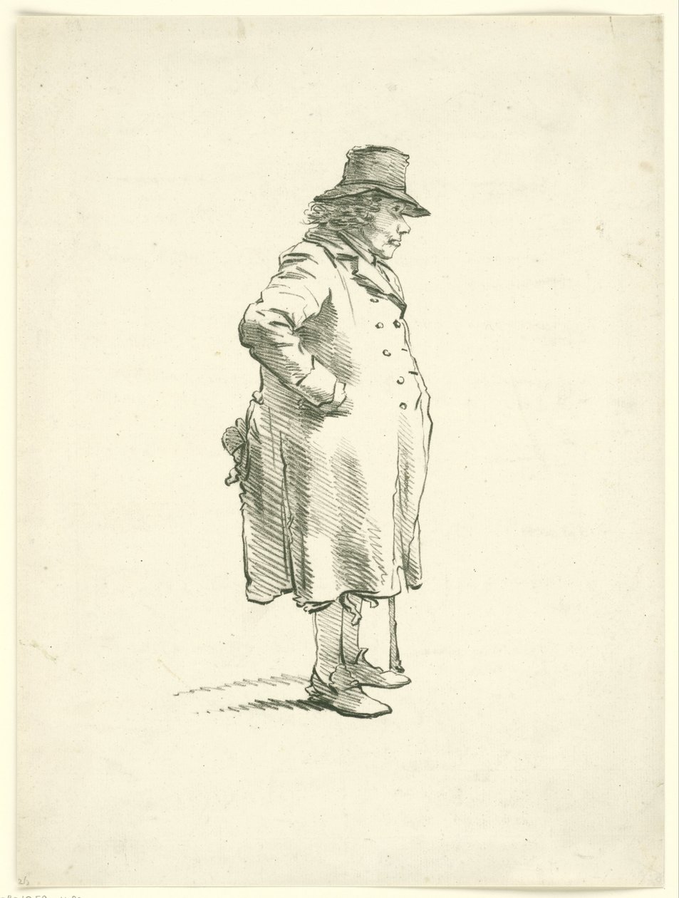 Portrait du mendiant Hendrik Delbroeck - Hendrik van der Burgh