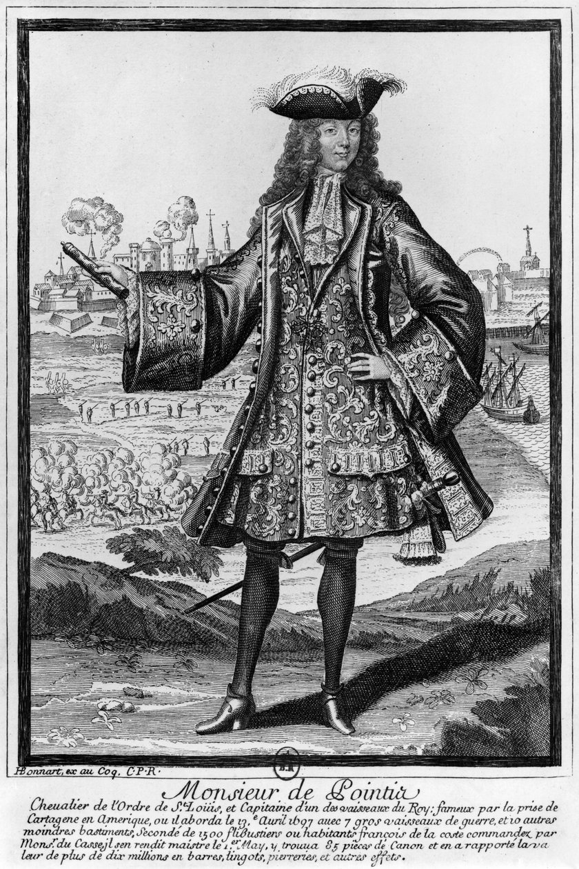 Jean Bernard Desjean (1645-1711) Baron de Pointis - Henri Bonnart
