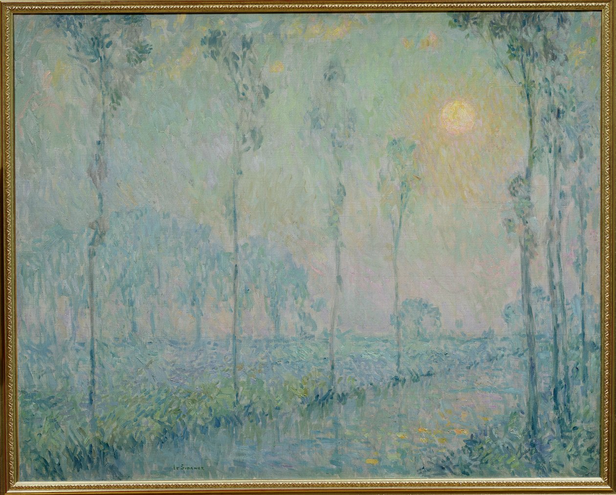 Le ruisseau au coucher du soleil, 1923 - Henri Eugene Augustin Le Sidaner