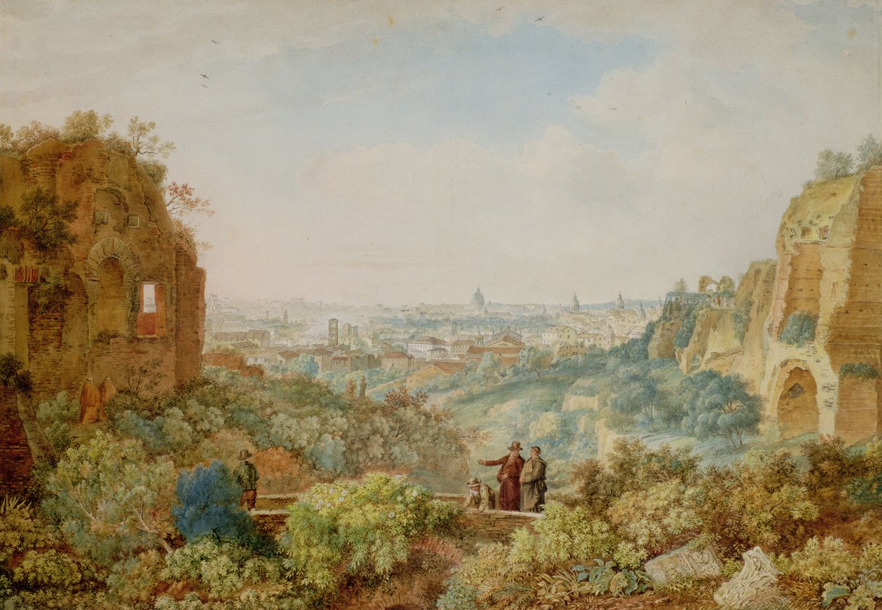 Vue de Rome depuis le palais des Césars - Henri L