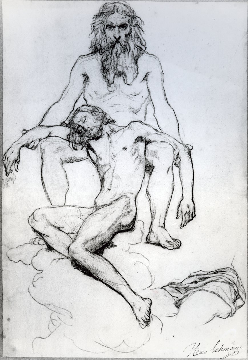 Dieu le Père et Dieu le Fils - Henri Lehmann