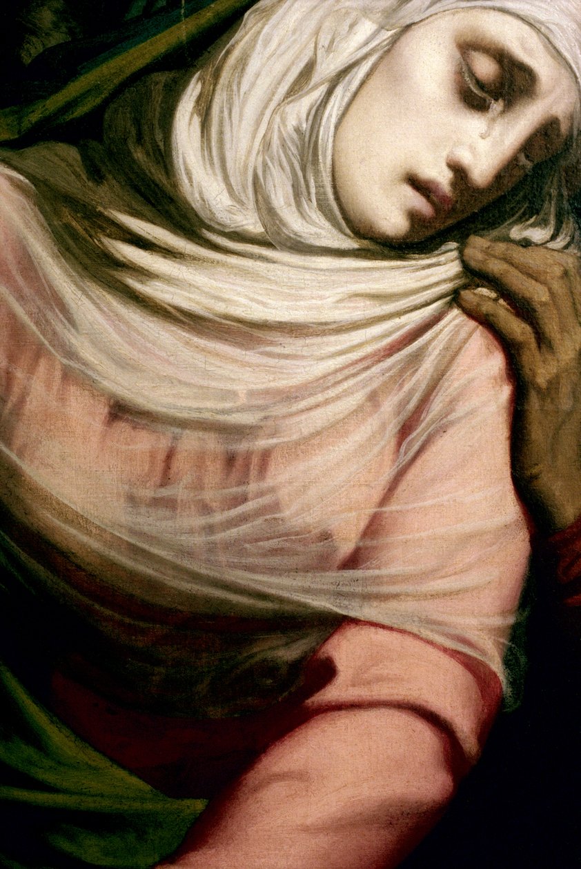 Vierge Marie au pied de la croix, 1847 (détail) - Henri Lehmann
