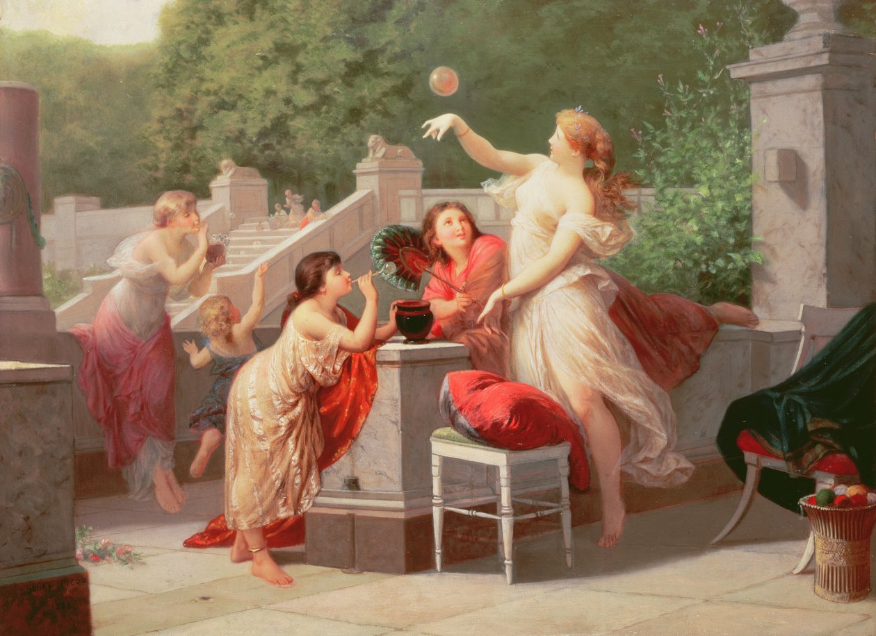 Souffler des Bulles, 1883 - Henri Pierre Picou