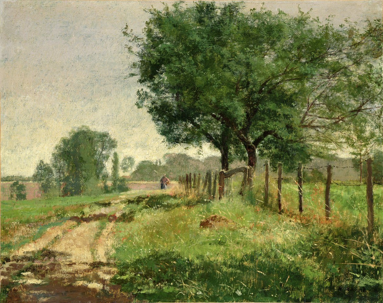 Paysanne dans les champs - Henri Rouart
