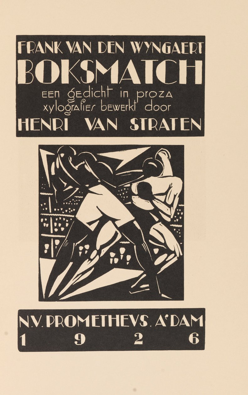 Match de boxe - Henri Van Straten