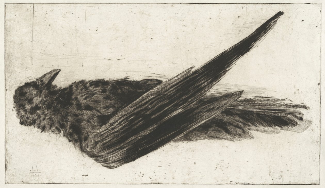 Le grand corbeau suspendu - Henri-Charles Guérard