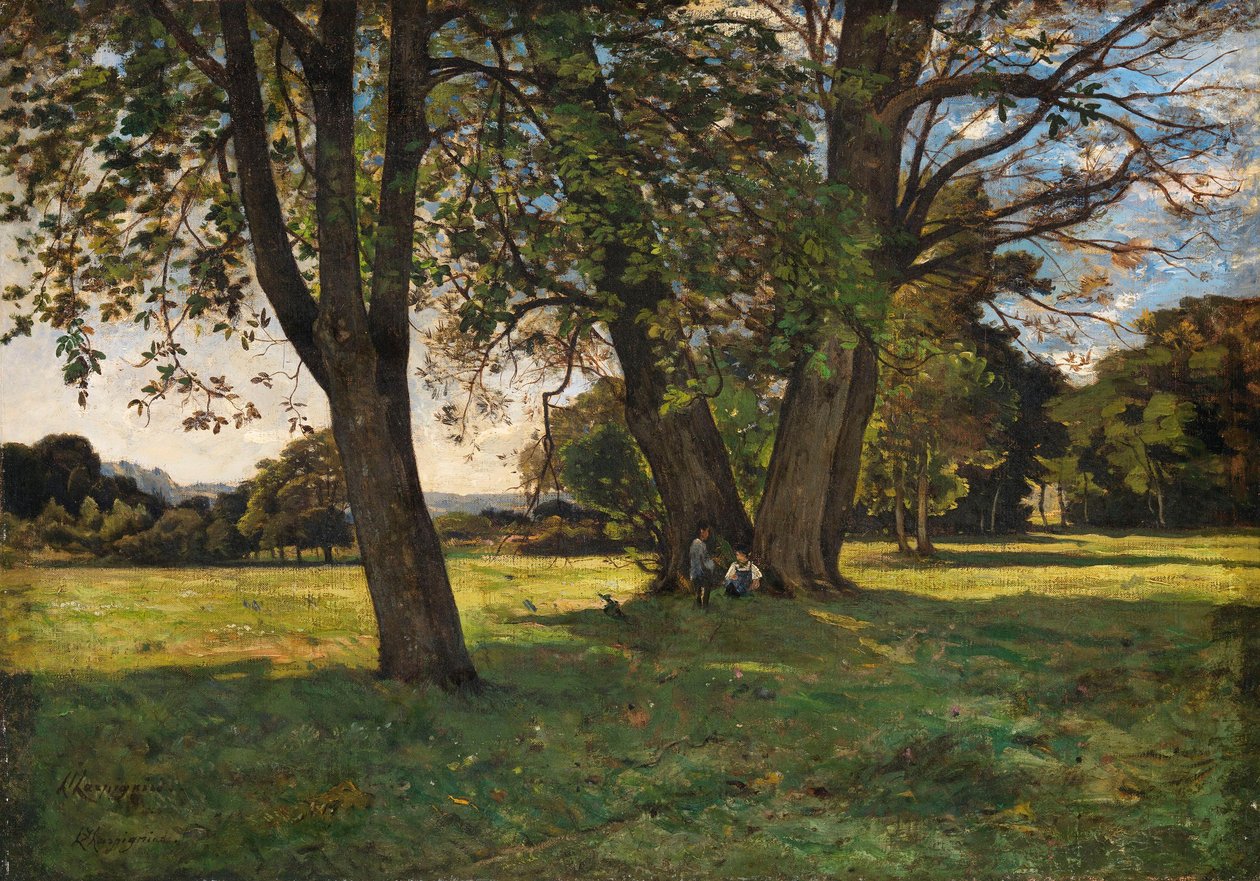 Une scène champêtre - Henri-Joseph Harpignies