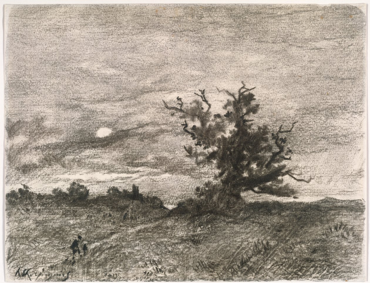 Paysage au clair de lune - Henri-Joseph Harpignies