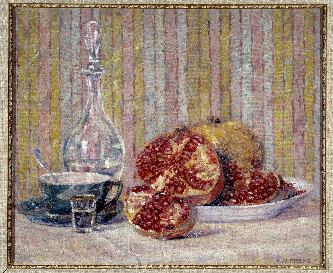 Nature morte avec grenades - Henri Aurrens