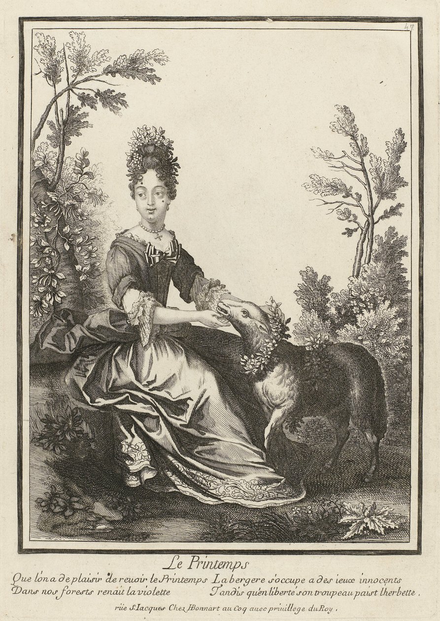 Printemps (Personnifications des quatre saisons) - Henri Bonnart (possibly)
