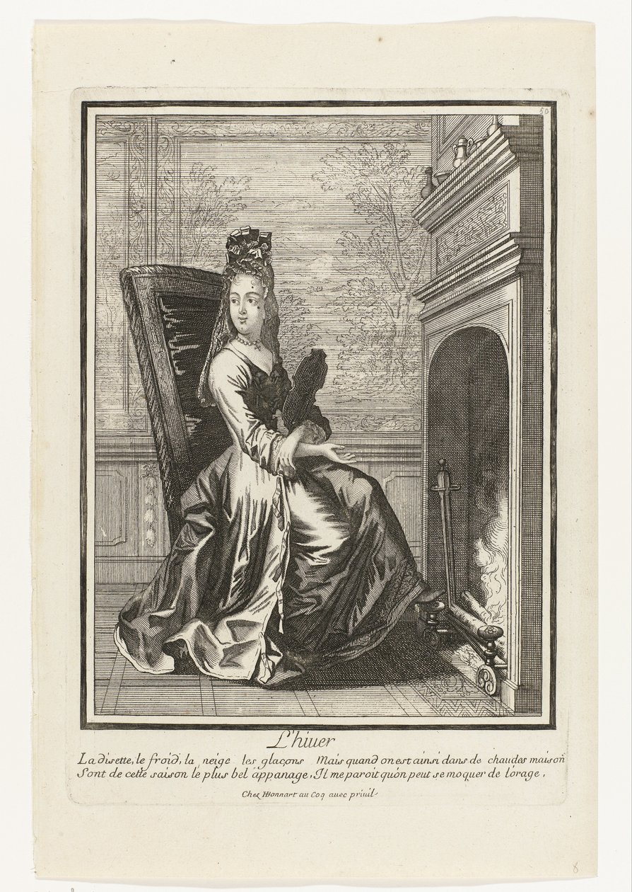 Hiver (Personifications des quatre saisons) - Henri Bonnart (possibly)