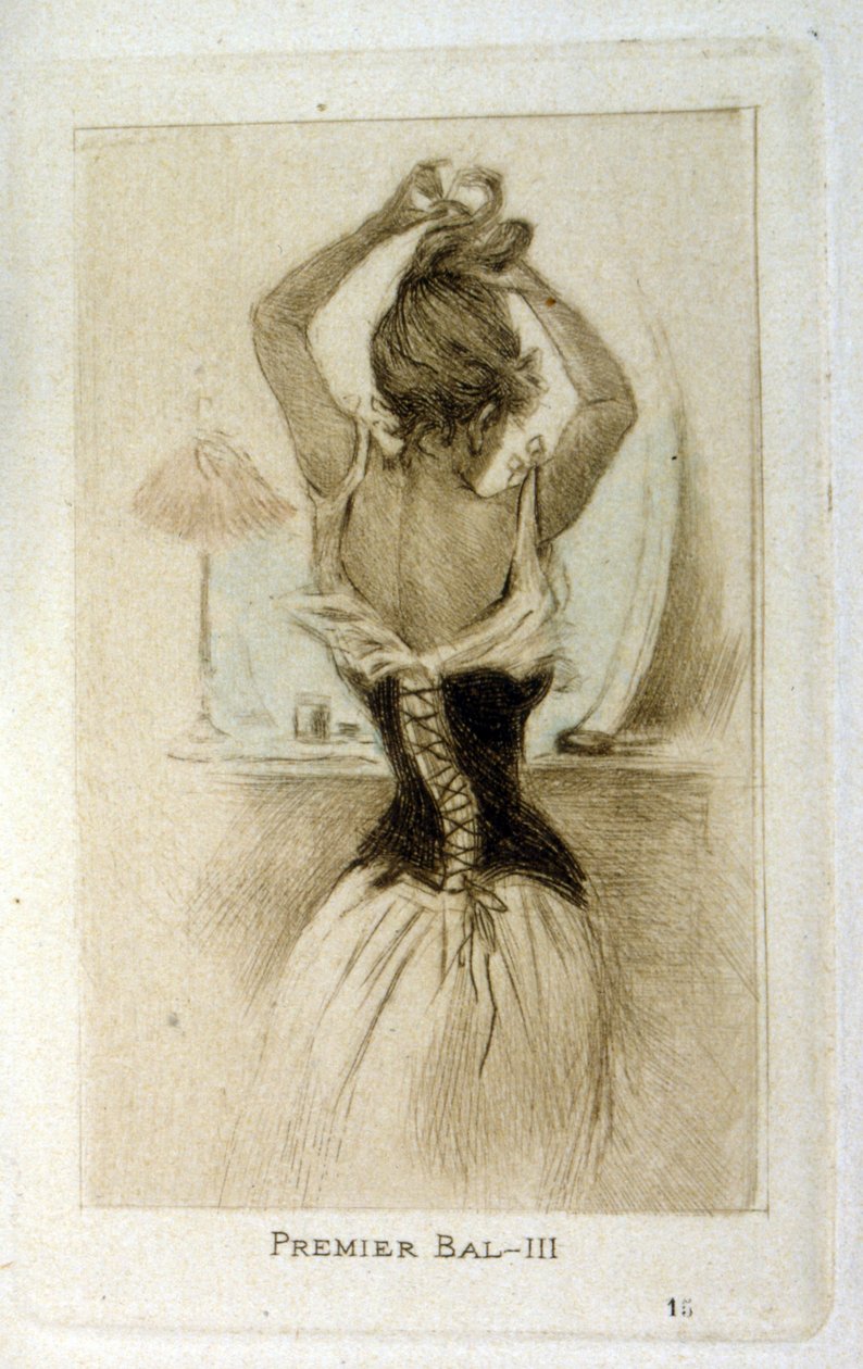 Une femme se préparant pour un bal - Henri Boutet