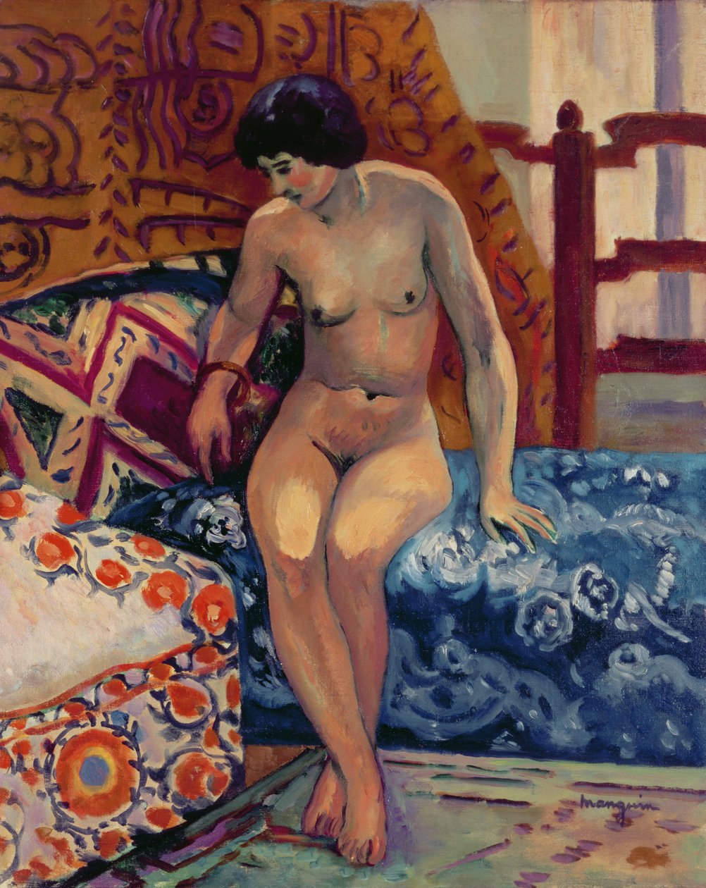 Nu sur un ottoman - Henri Charles Manguin