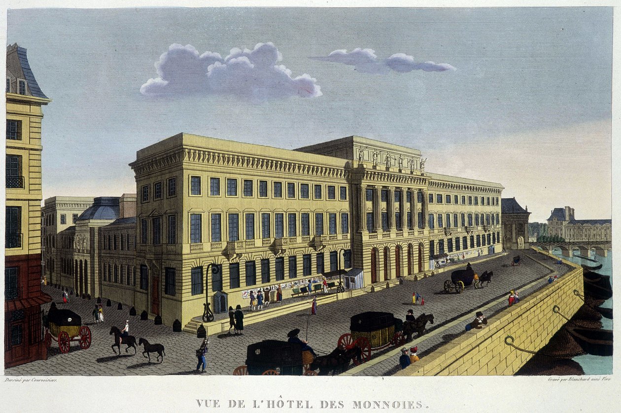 Hôtel des Monnaies, vers 1820 - Henri Courvoisier Voisin