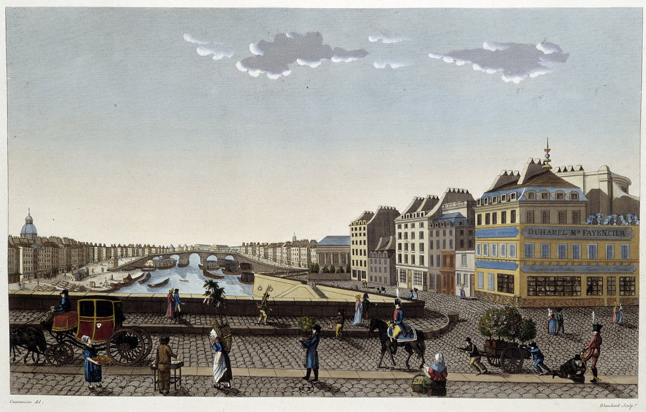 Paris, le pont Notre-Dame - dans "Vues de Paris" par Courvoisier - Henri Courvoisier Voisin