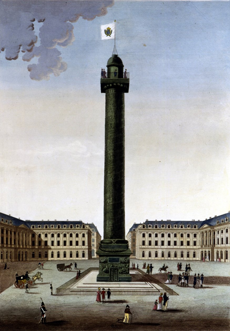Place Vendôme - dans Vues de Paris par Courvoisier - Henri Courvoisier-Voisin