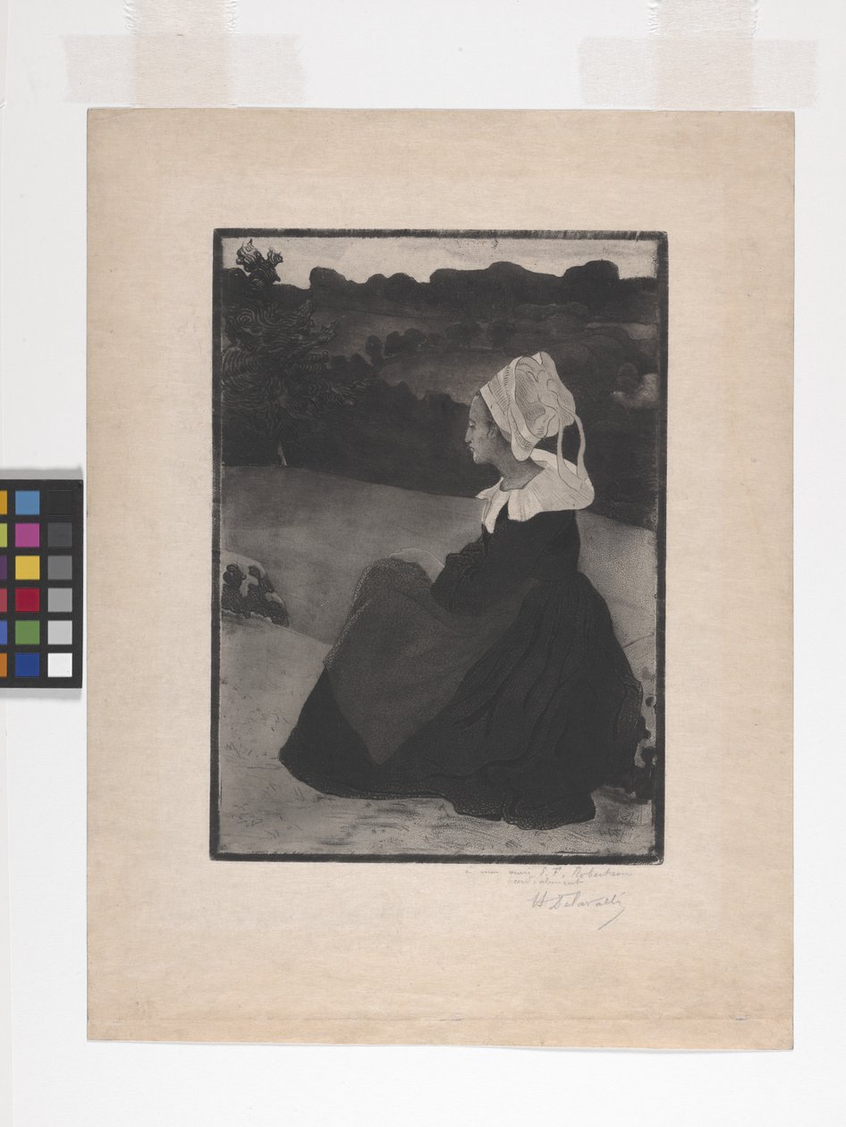 Bretonne Assise - Henri Delavallee
