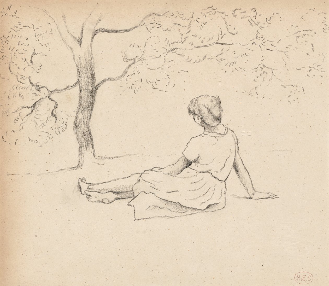 Étude pour "Les Blanchisseuses en Provence", c.1885-89 - Henri Edmond Cross