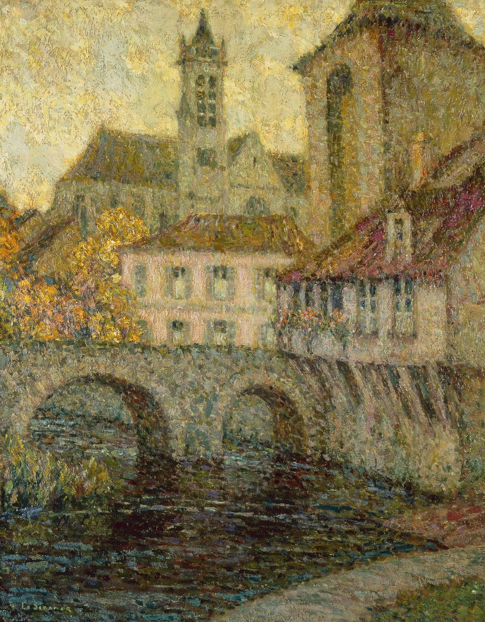 La Porte de Bourgogne, Moret - Henri Eugene Augustin Le Sidaner