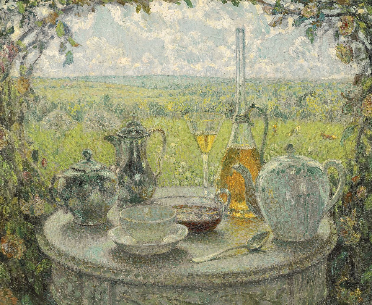 Postimpressionnisme : Table, Printemps - Henri Eugene Augustin Le Sidaner